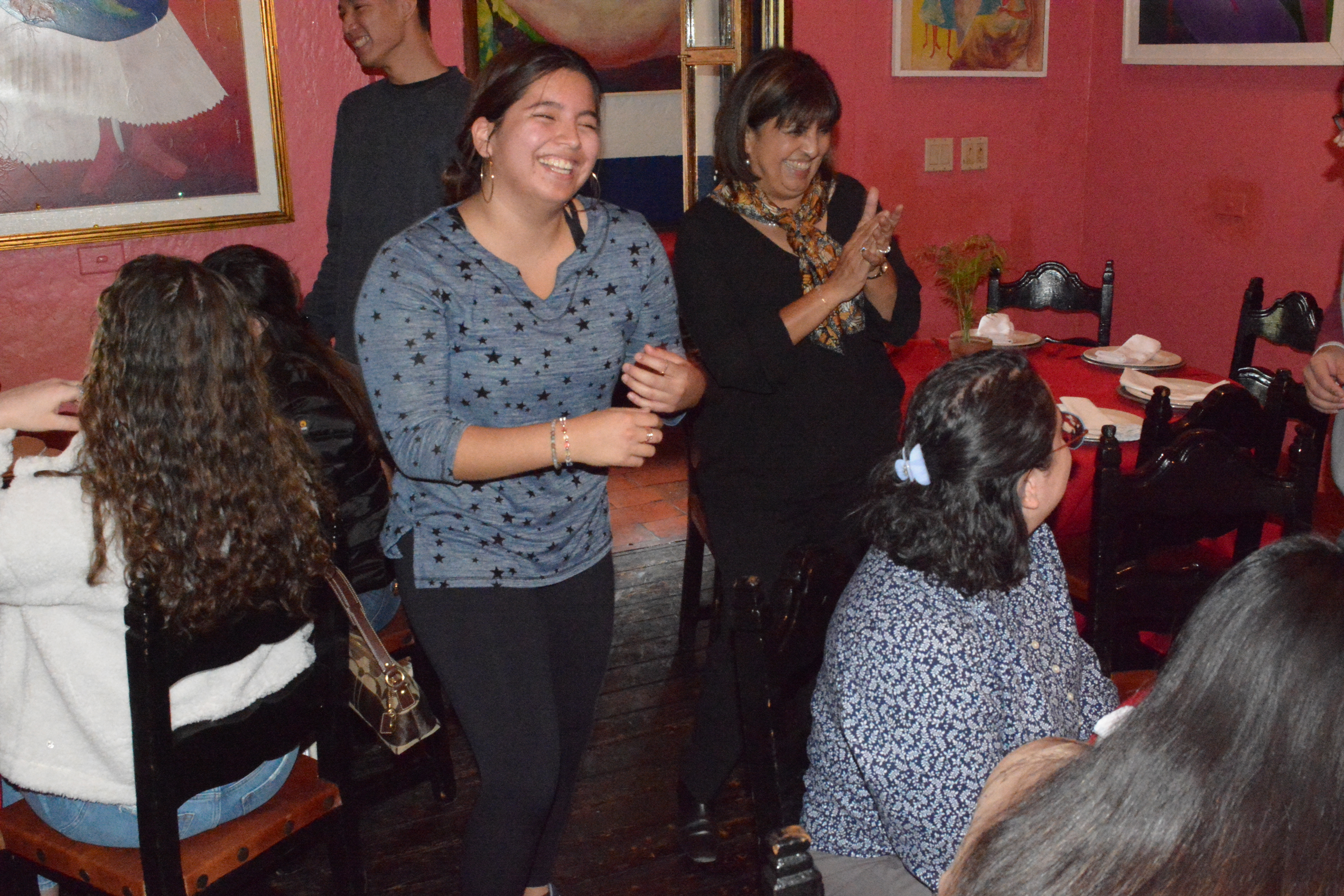ASU students sing and dance to live music at Restaurant La Roca in Nogales, Sonora, on November 5, 2022.